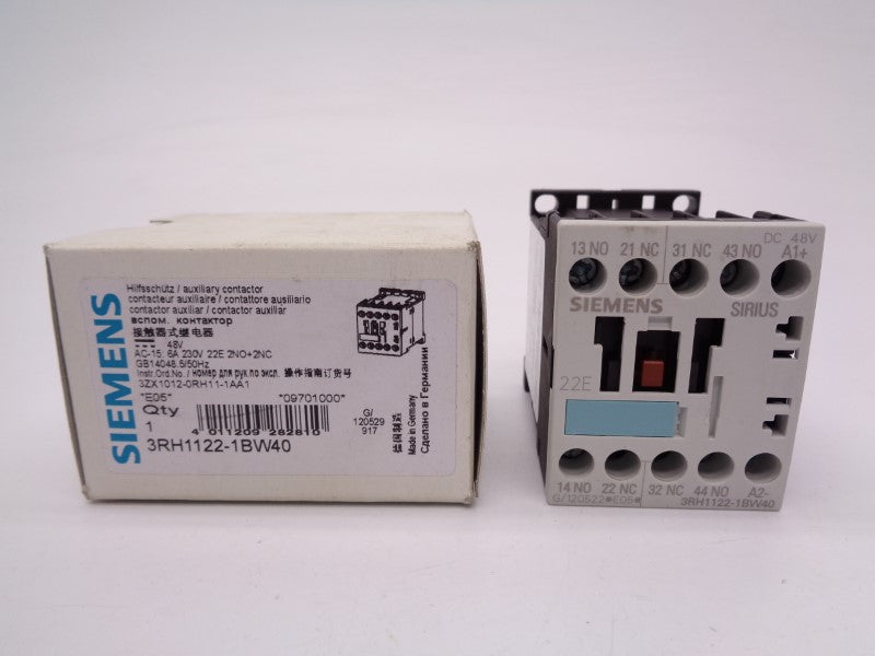 SIEMENS 3RH1122-1BW40 48VDC NSMP