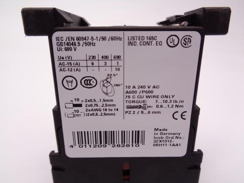 SIEMENS 3RH1122-1BW40 48VDC NSMP