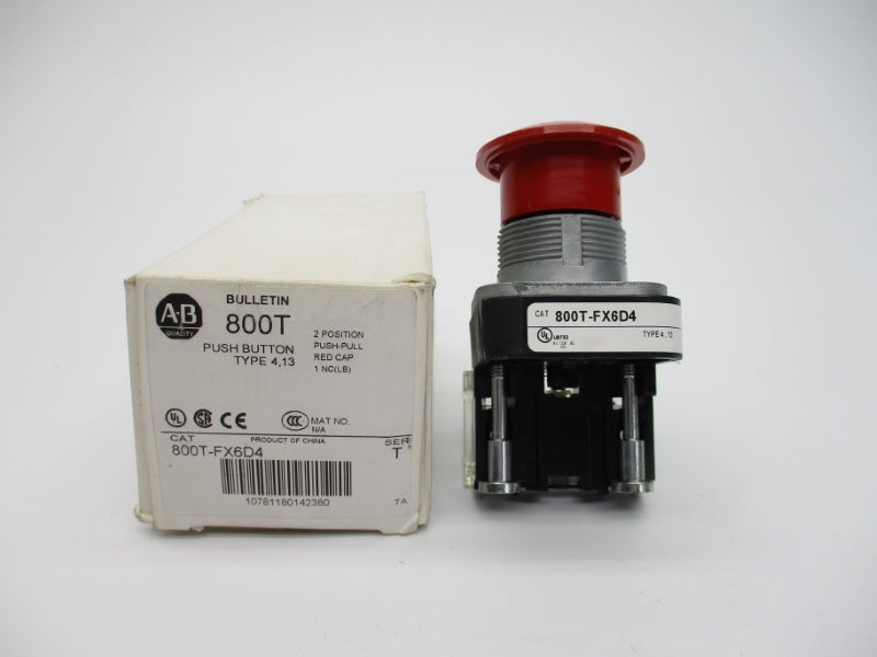 ALLEN BRADLEY 800T-FX6D4 SER. T (WH) NSMP