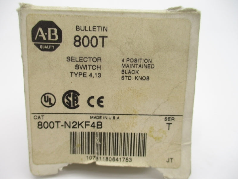 ALLEN BRADLEY 800T-N2KF4B SER. T (WH) NSMP