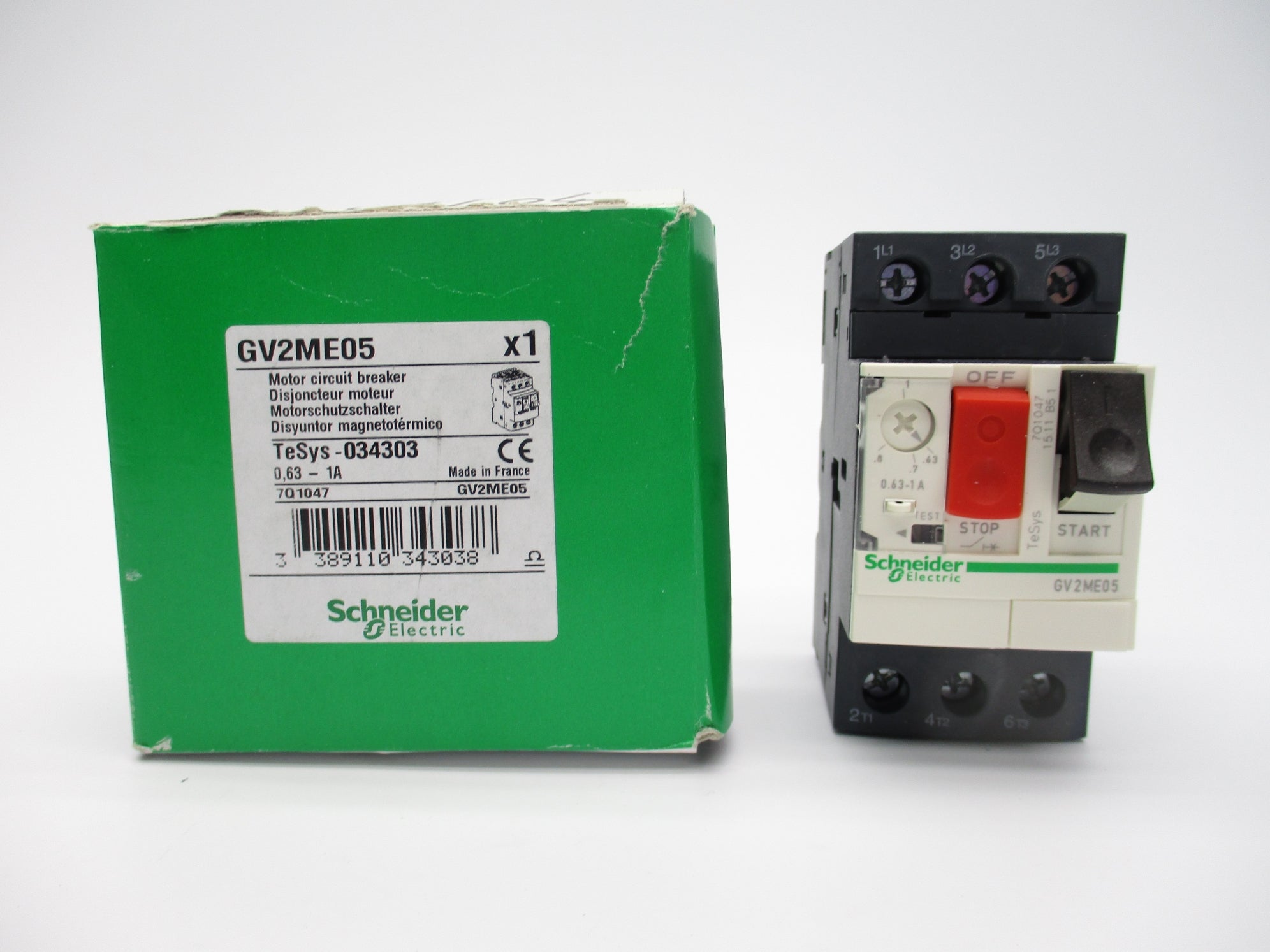 SCHNEIDER ELECTRIC GV2ME05 .63-1A NSMP