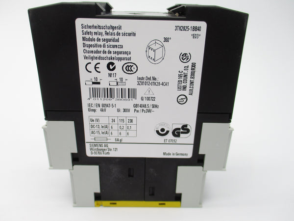 SIEMENS 3TK2825-1BB40 24VDC NSMP