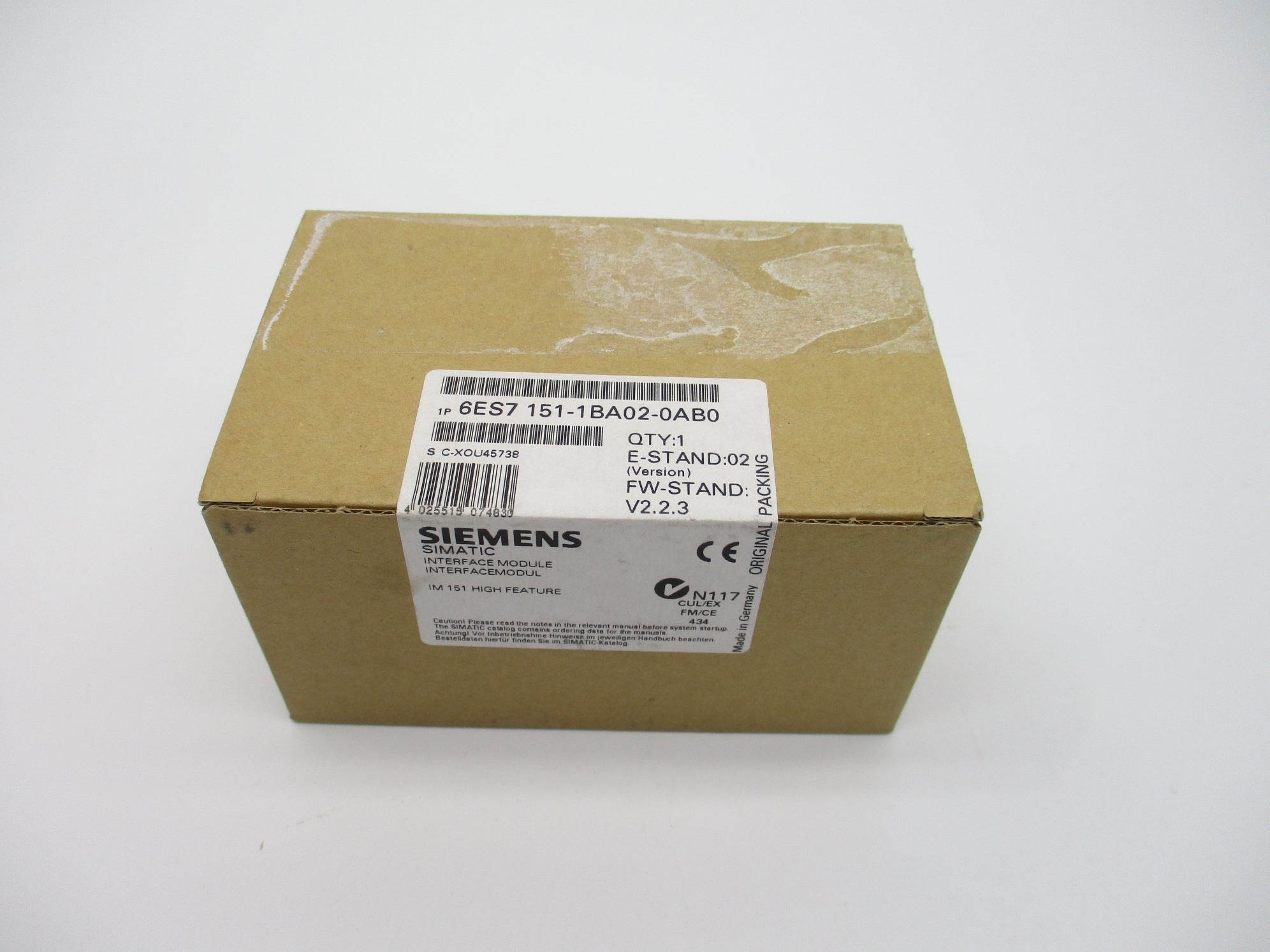 SIEMENS 6ES7151-1BA02-0AB0 NSFS