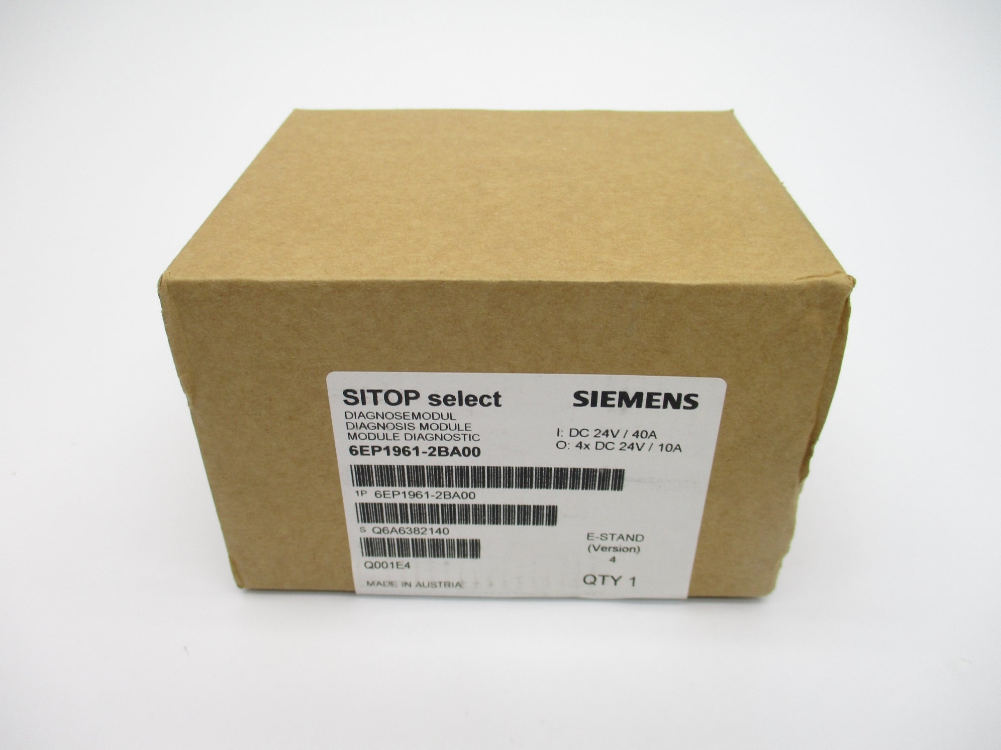 SIEMENS 6EP1961-2BA00 24VDC 40A NSFS