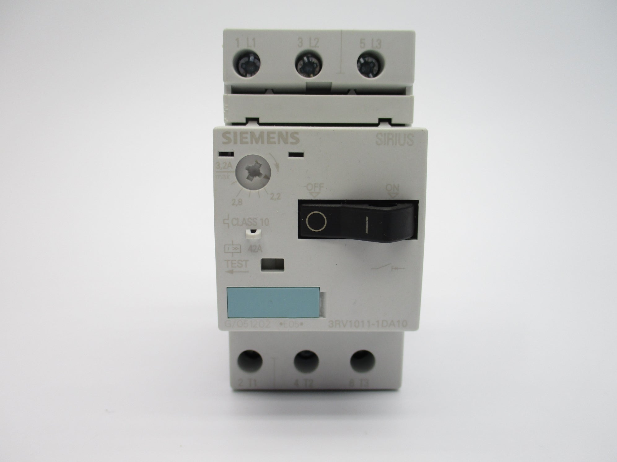 SIEMENS 3RV1011-1DA10 600V 2.2-3.2A NSNP