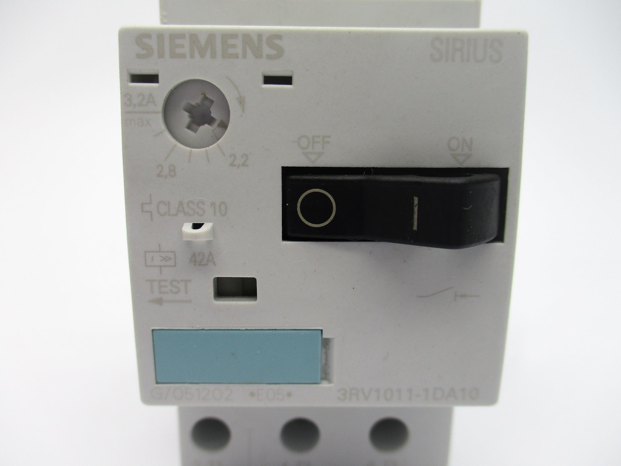 SIEMENS 3RV1011-1DA10 600V 2.2-3.2A NSNP