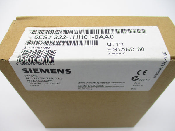 SIEMENS 6ES7322-1HH01-0AA0 120/230VAC NSFS