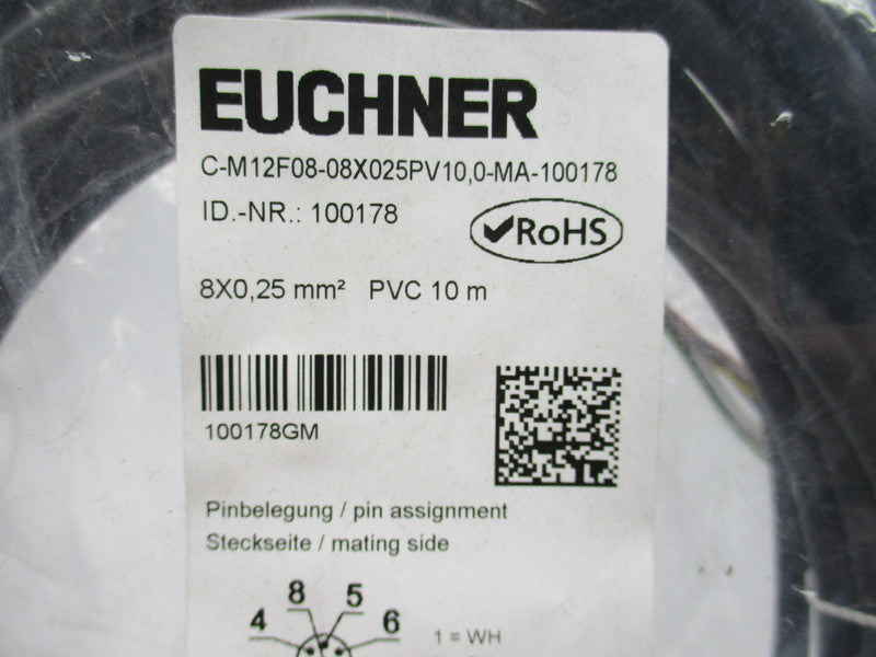 EUCHNER C-M12F08-08X025PV10,0-MA-100178 NSMP