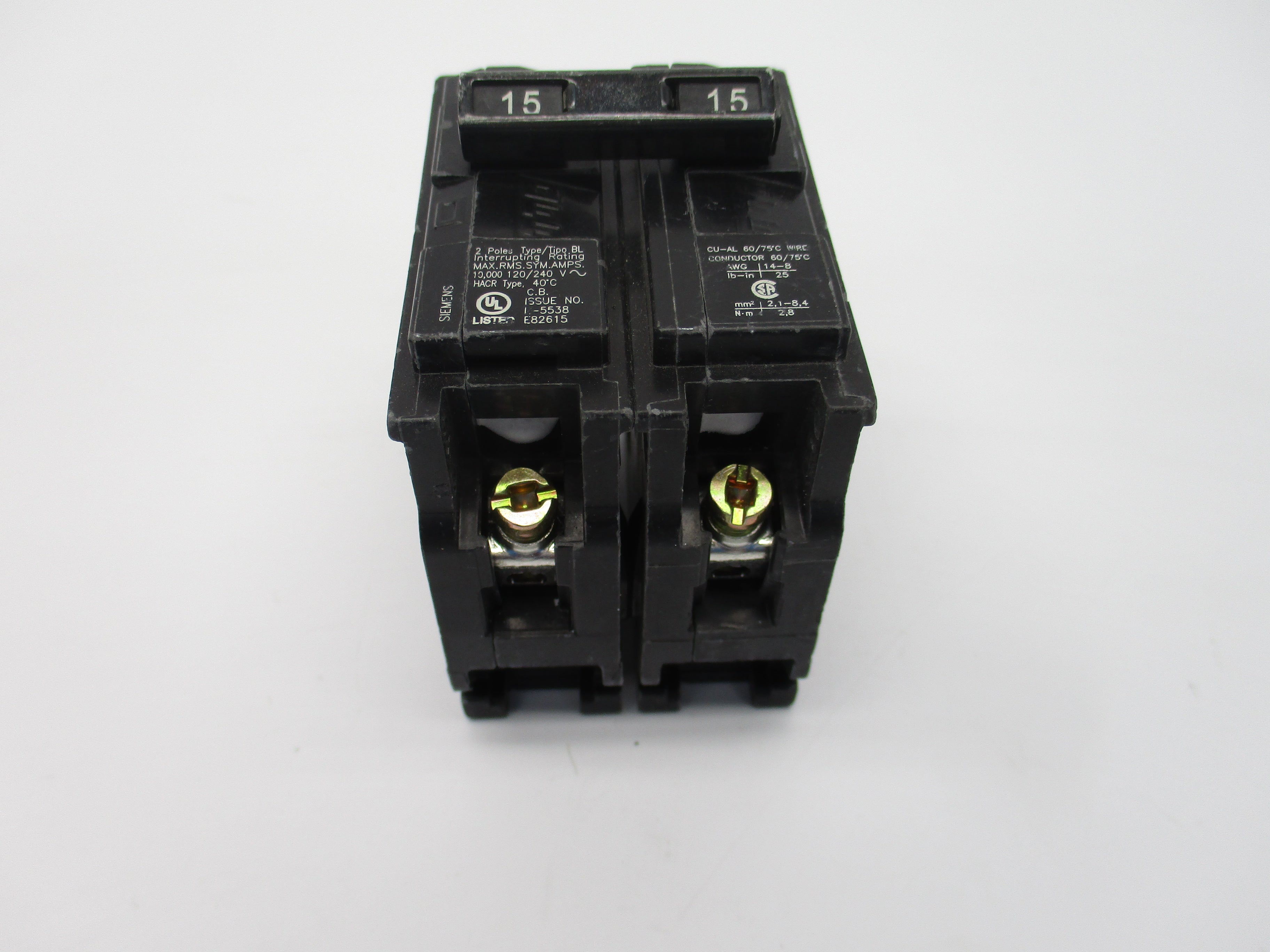 SIEMENS B215 15A 120/240V UNMP