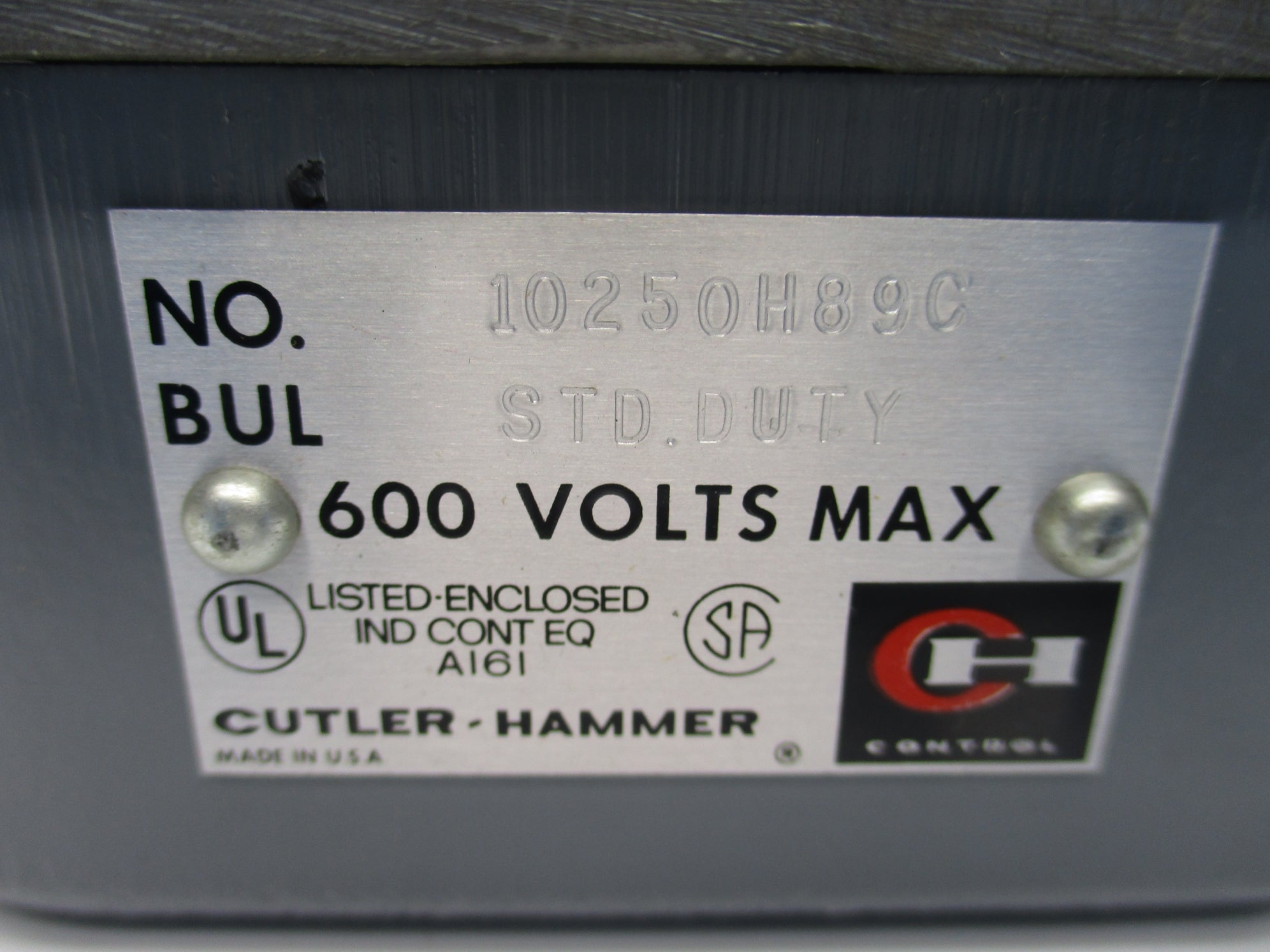 CUTLER HAMMER 10250H89C NSNP
