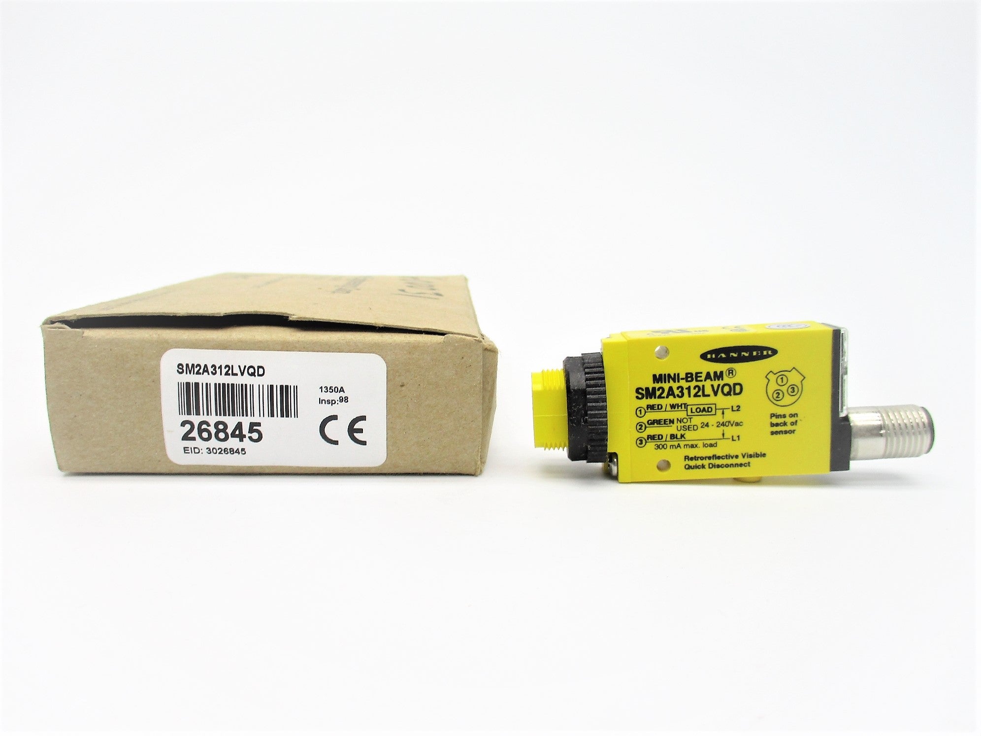 BANNER ENGINEERING SM2A312LVQD 26845 24-240VAC NSMP