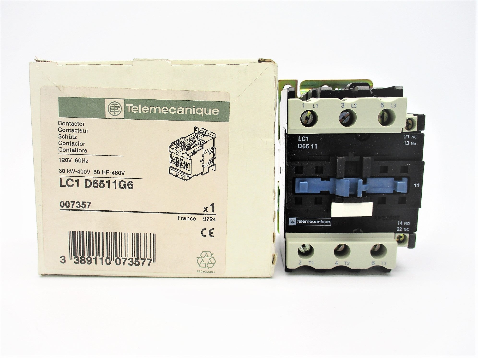 TELEMECANIQUE LC1D6511G6 120V NSMP