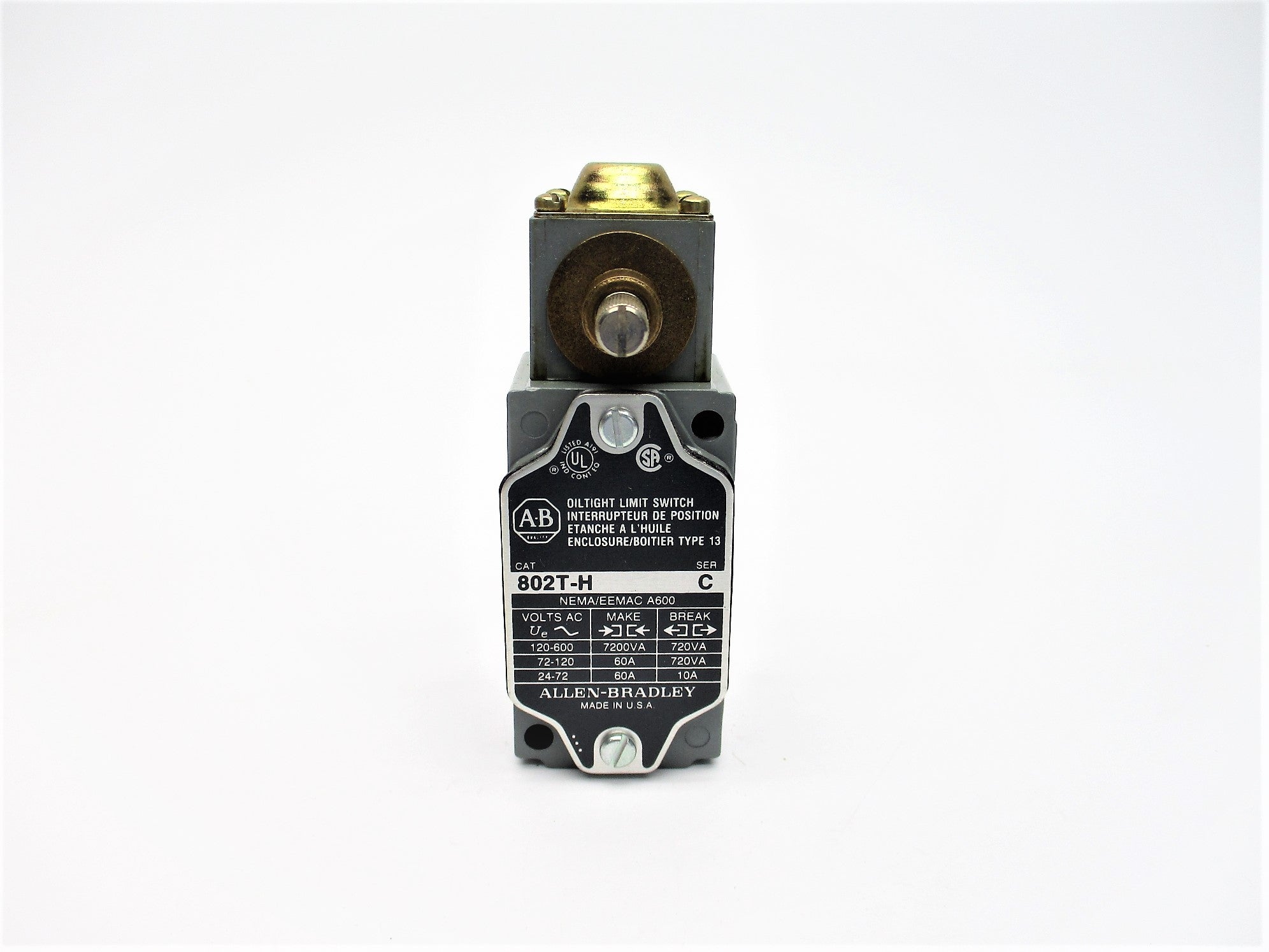 ALLEN BRADLEY 802T-H SER. C 600VAC 60A NSNP