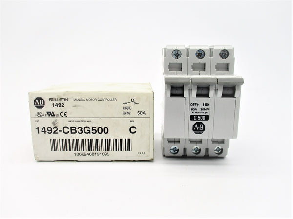 ALLEN BRADLEY 1492-CB3G500 SER. C 277VAC 50A NSMP