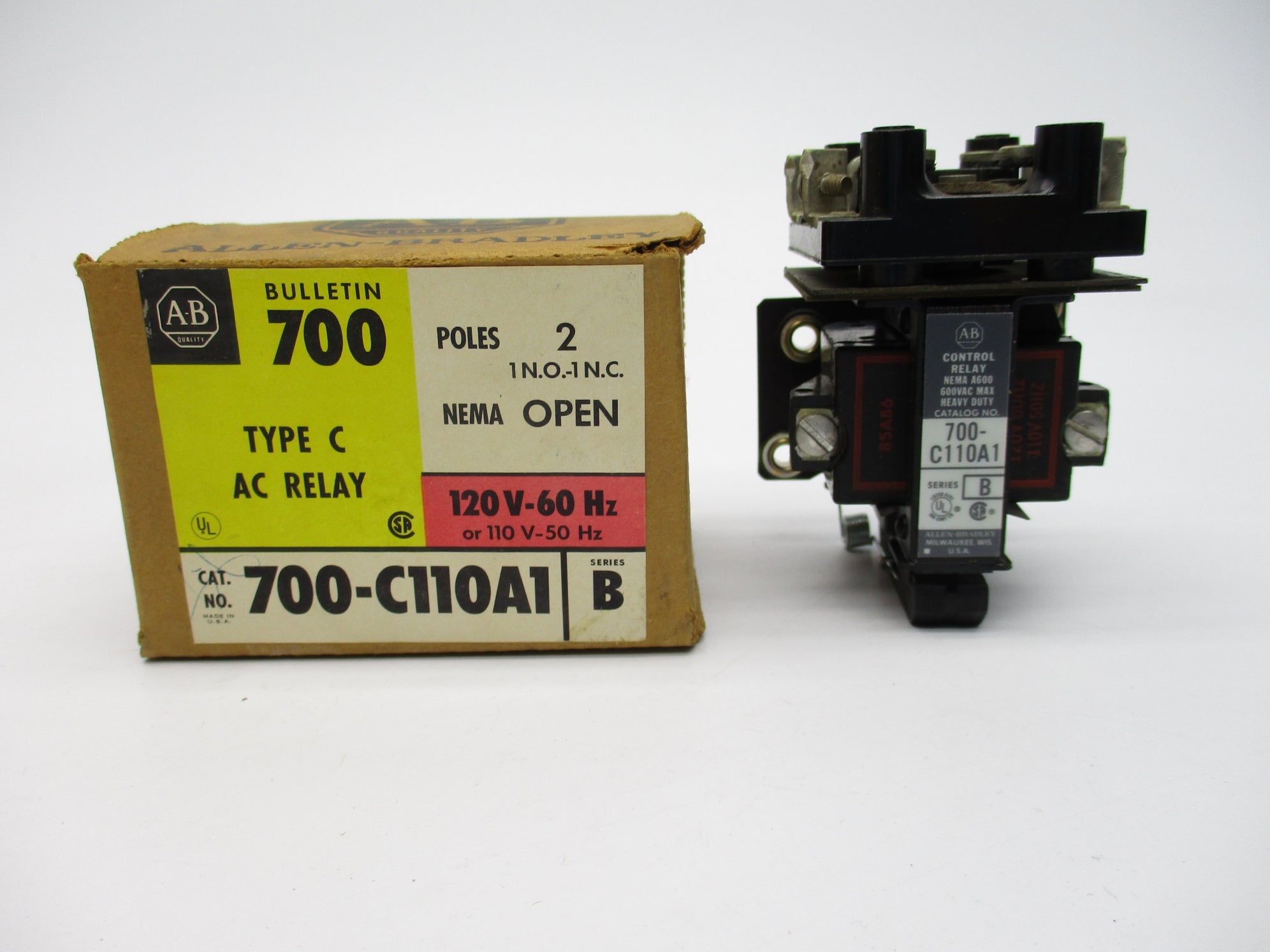INDUSTRIAL SPARE PART 700-C110A1 SER. B 110/120V (BR/YL) NSMP