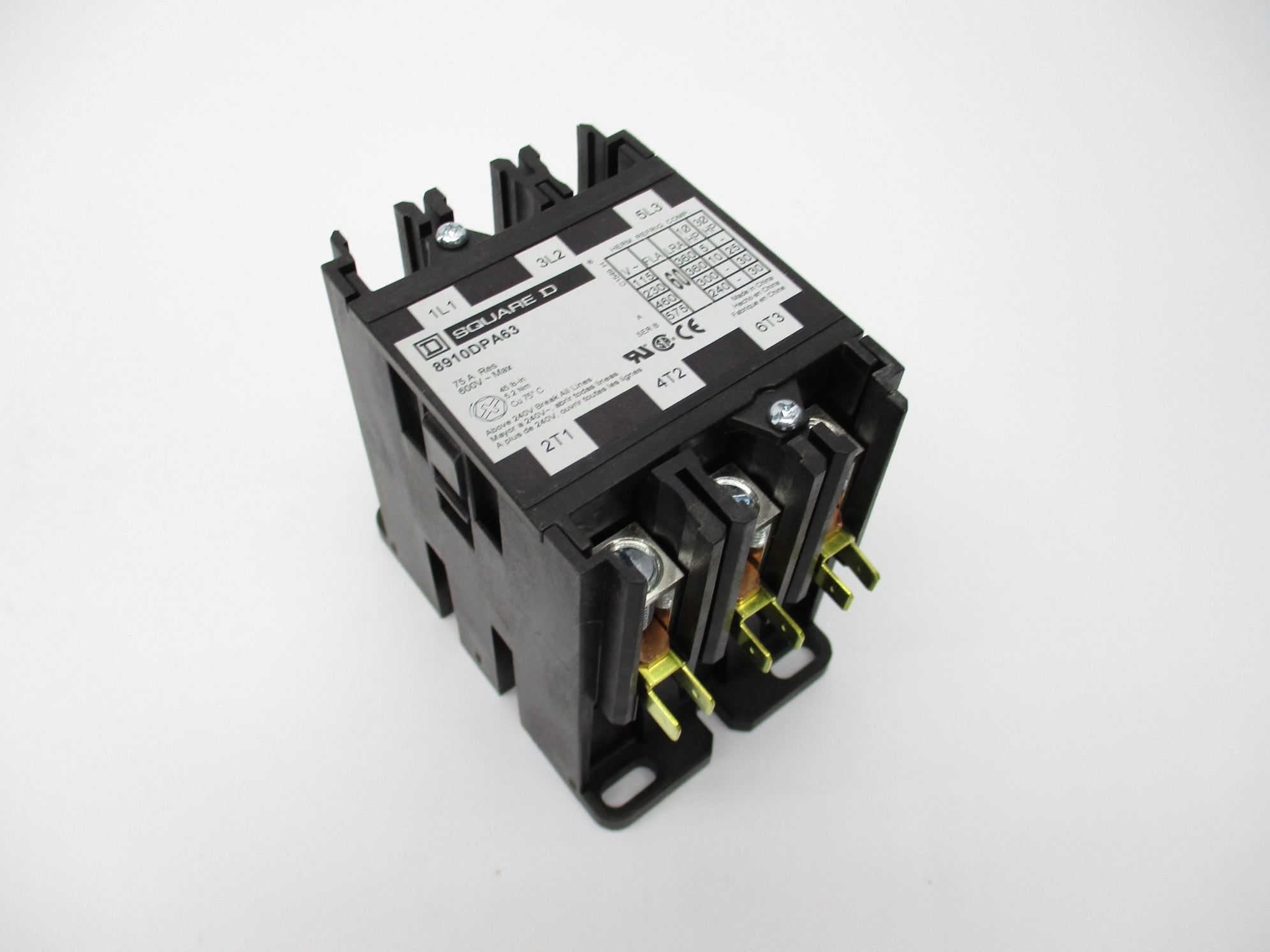 SQUARE D 8910DPA63V02 SER. B 110/120V 75A  NSMP