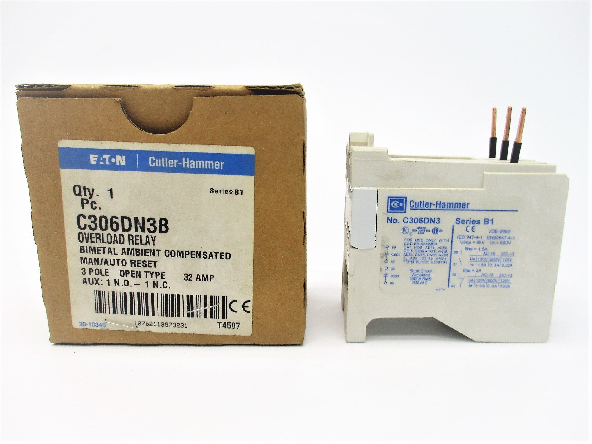 CUTLER HAMMER C306DN3B SER. B1 600VAC 32A NSMP