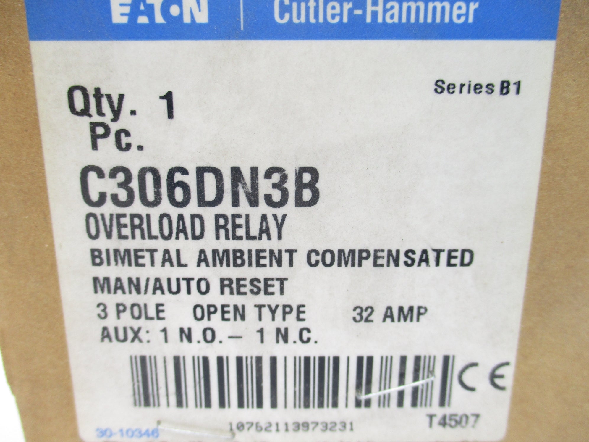 CUTLER HAMMER C306DN3B SER. B1 600VAC 32A NSMP