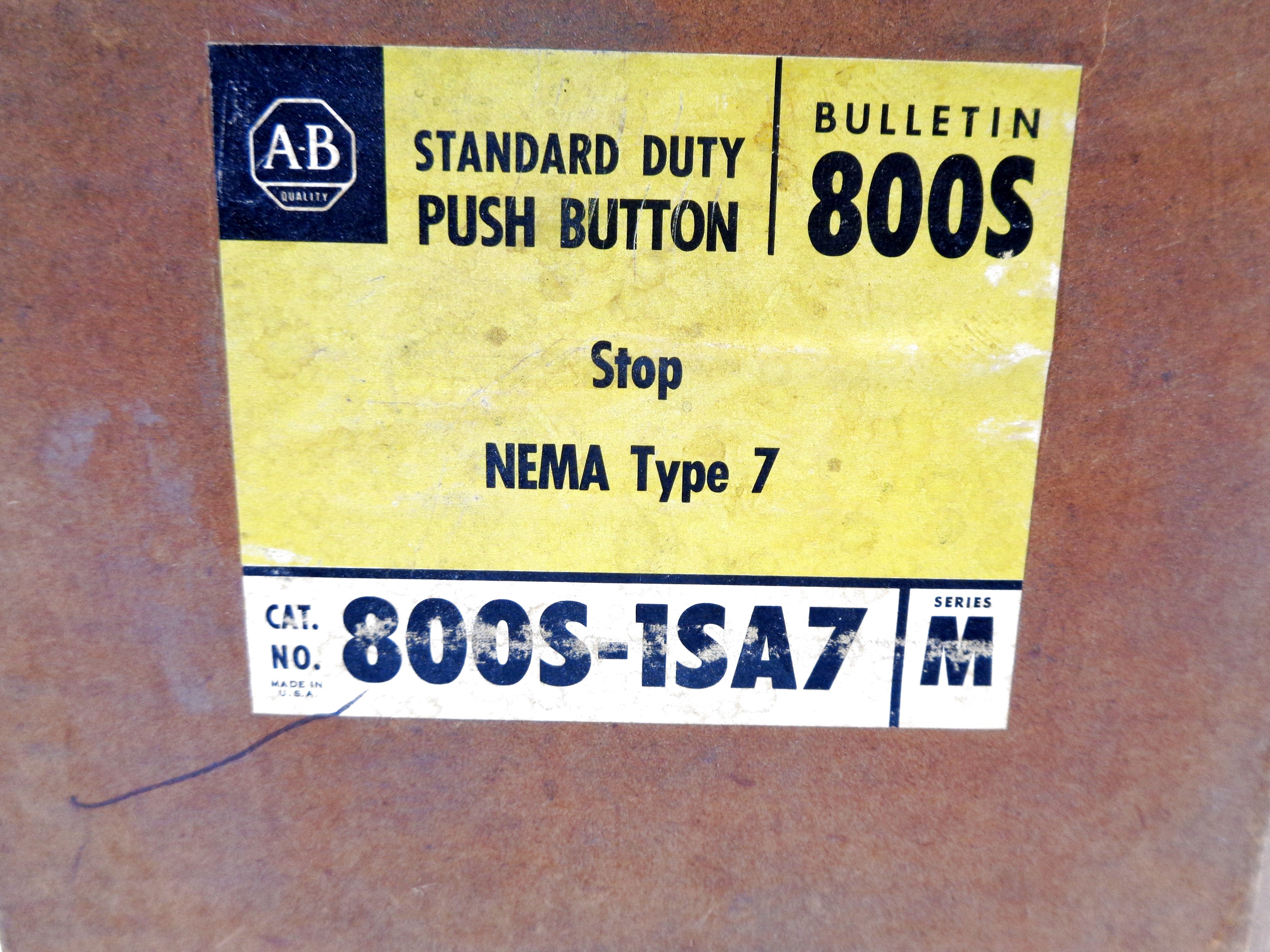 INDUSTRIAL SPARE PART 800S-1SA7 SER. M (BR/YL) NSMP