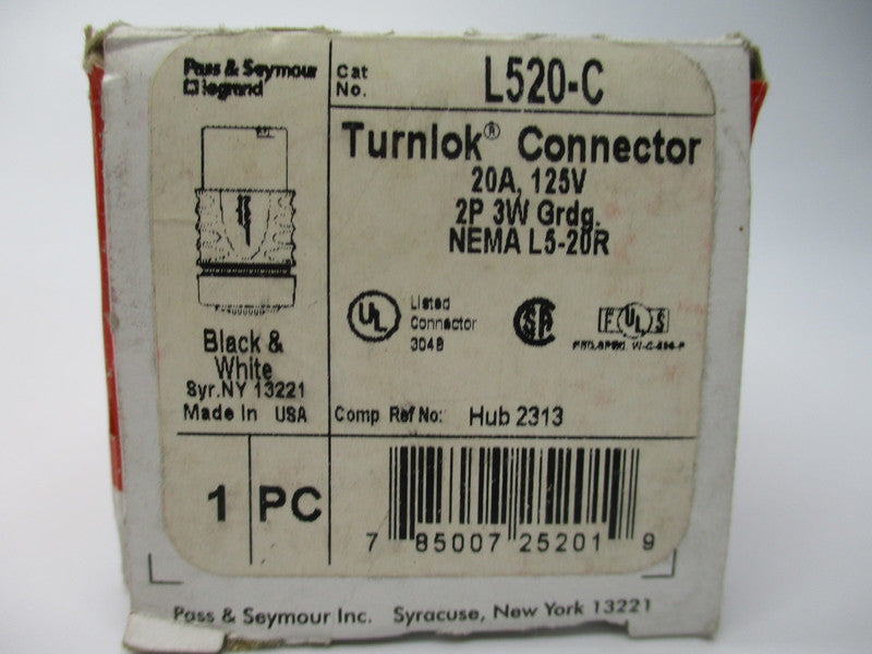 PASS & SEYMOUR L520-C 125V 20A NSMP