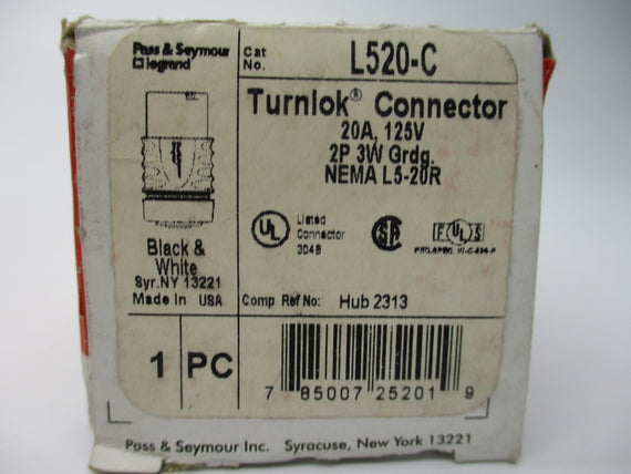 PASS & SEYMOUR L520-C 125V 20A NSMP