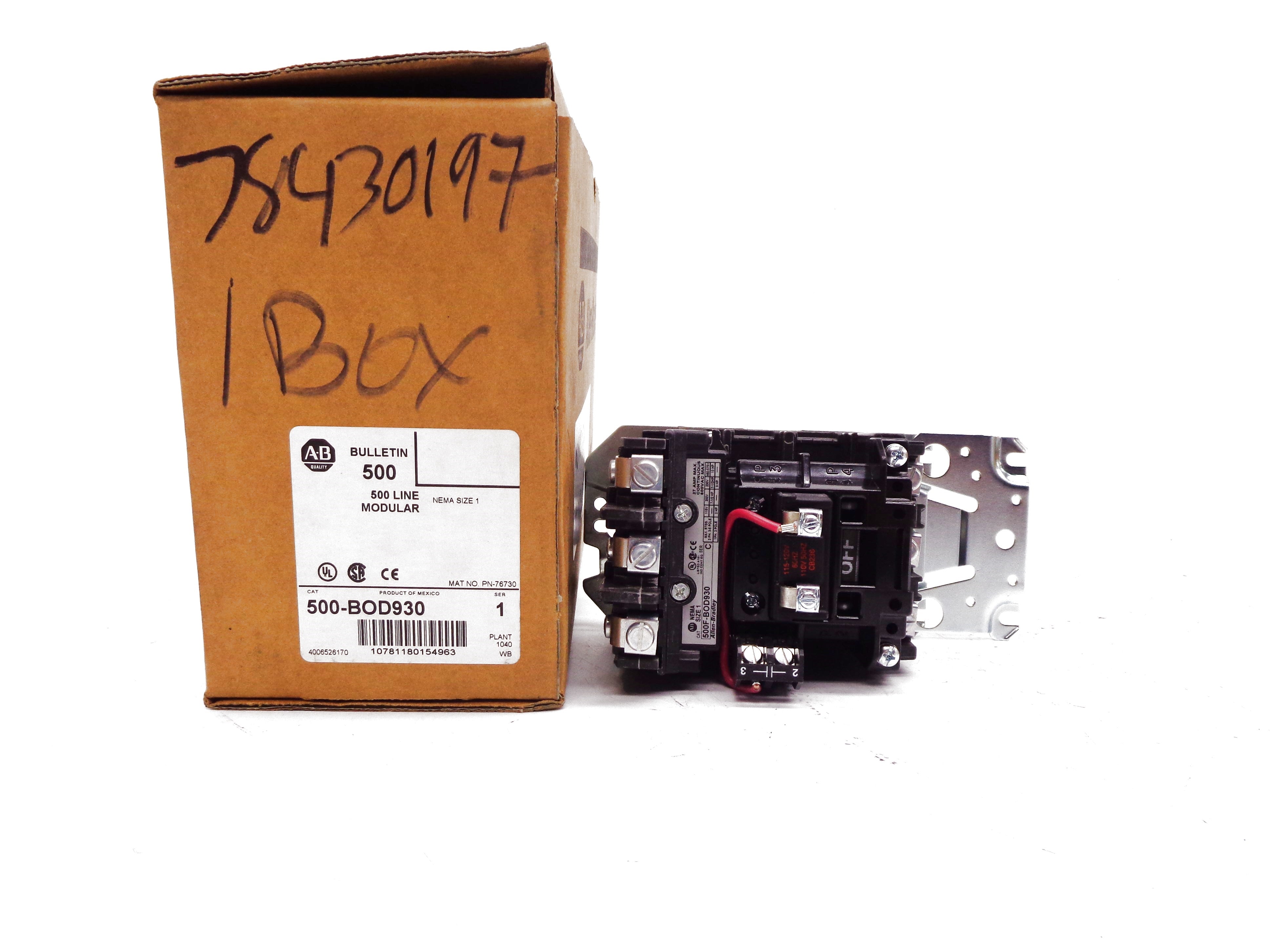INDUSTRIAL SPARE PART 500-BOD930 SER. 1 110/115-120V 27A (BR/WH) NSMP