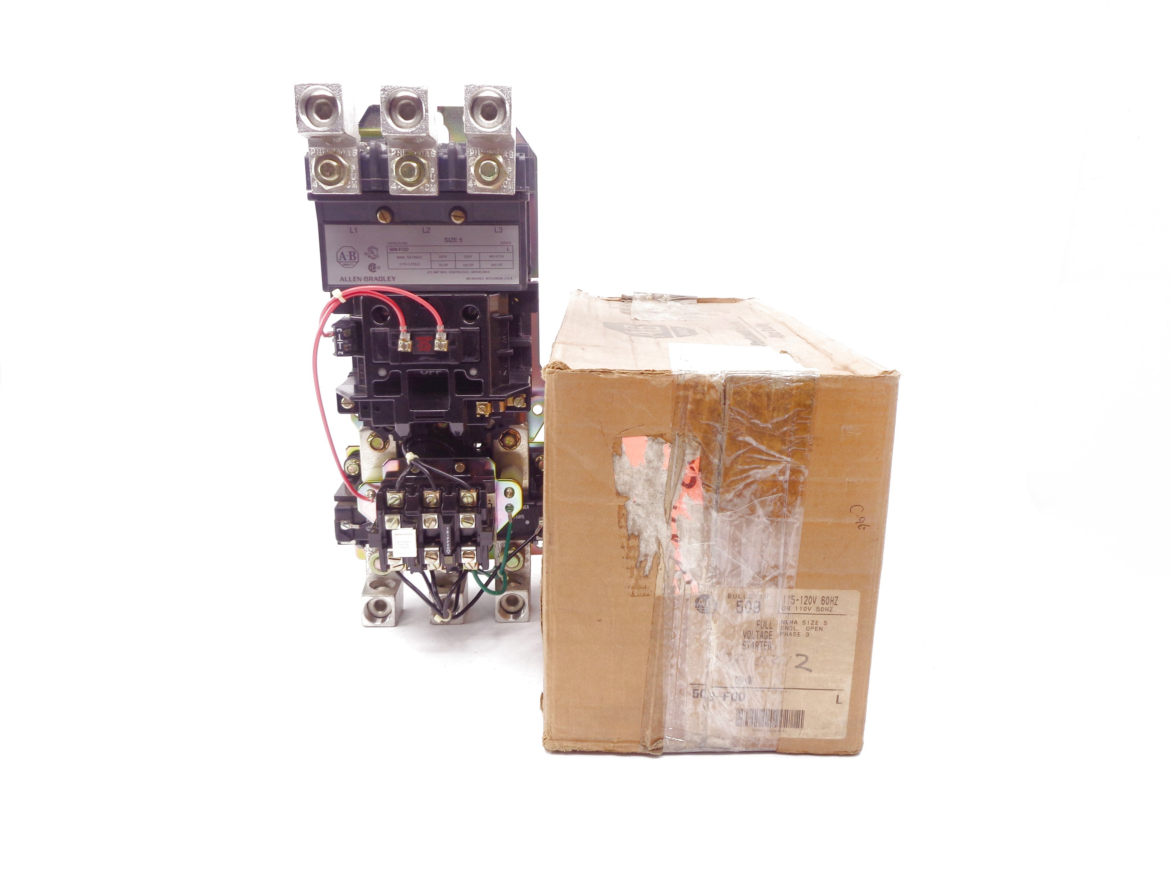 INDUSTRIAL SPARE PART 509-FOD SER. L 110/115-120V 270A (BR/WH) NSMP