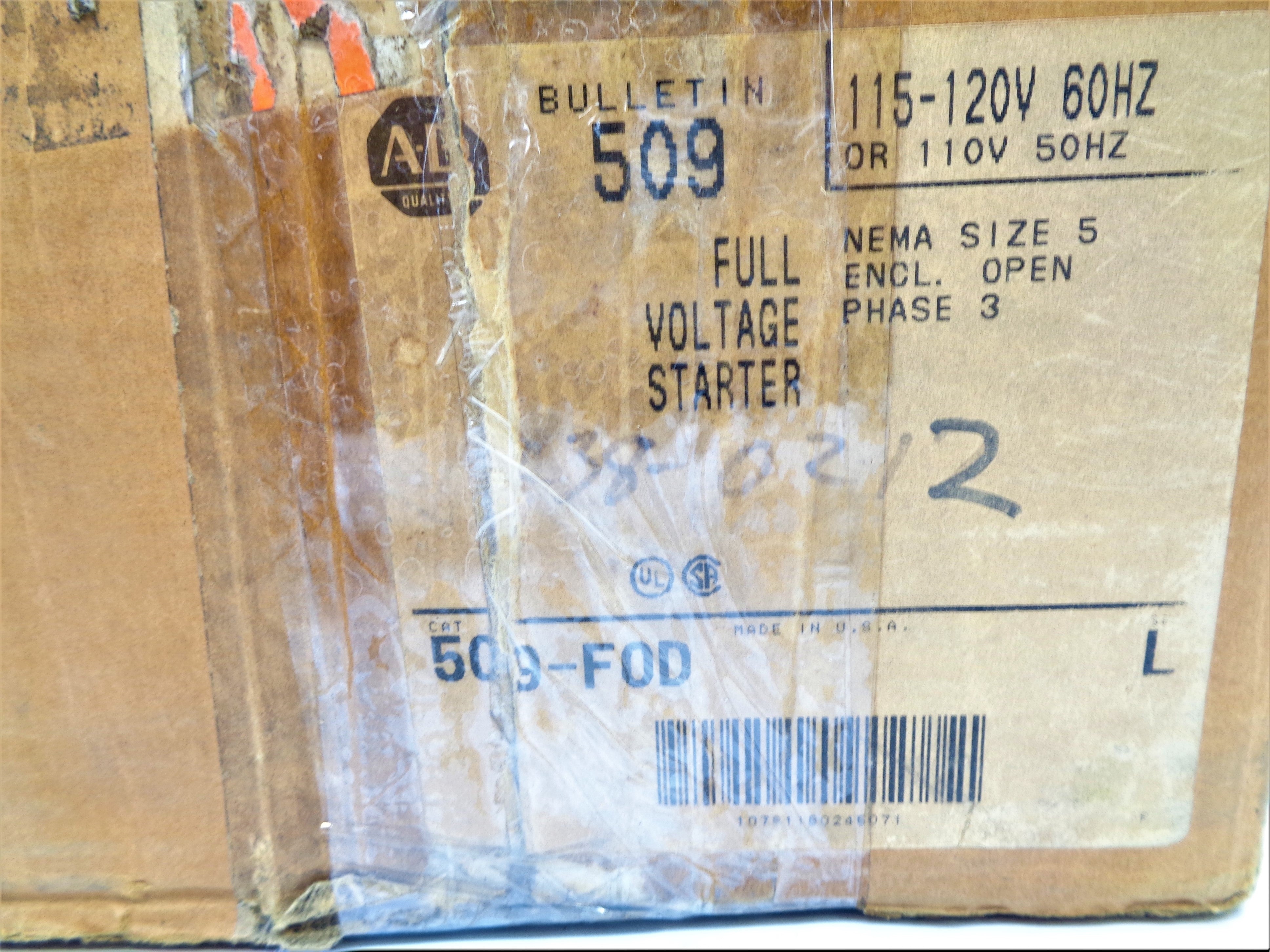 INDUSTRIAL SPARE PART 509-FOD SER. L 110/115-120V 270A (BR/WH) NSMP