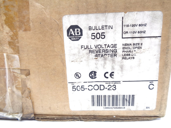 ALLEN BRADLEY 505-COD-23 SER. C 110/115-120V 45A (BR/WH) NSMP