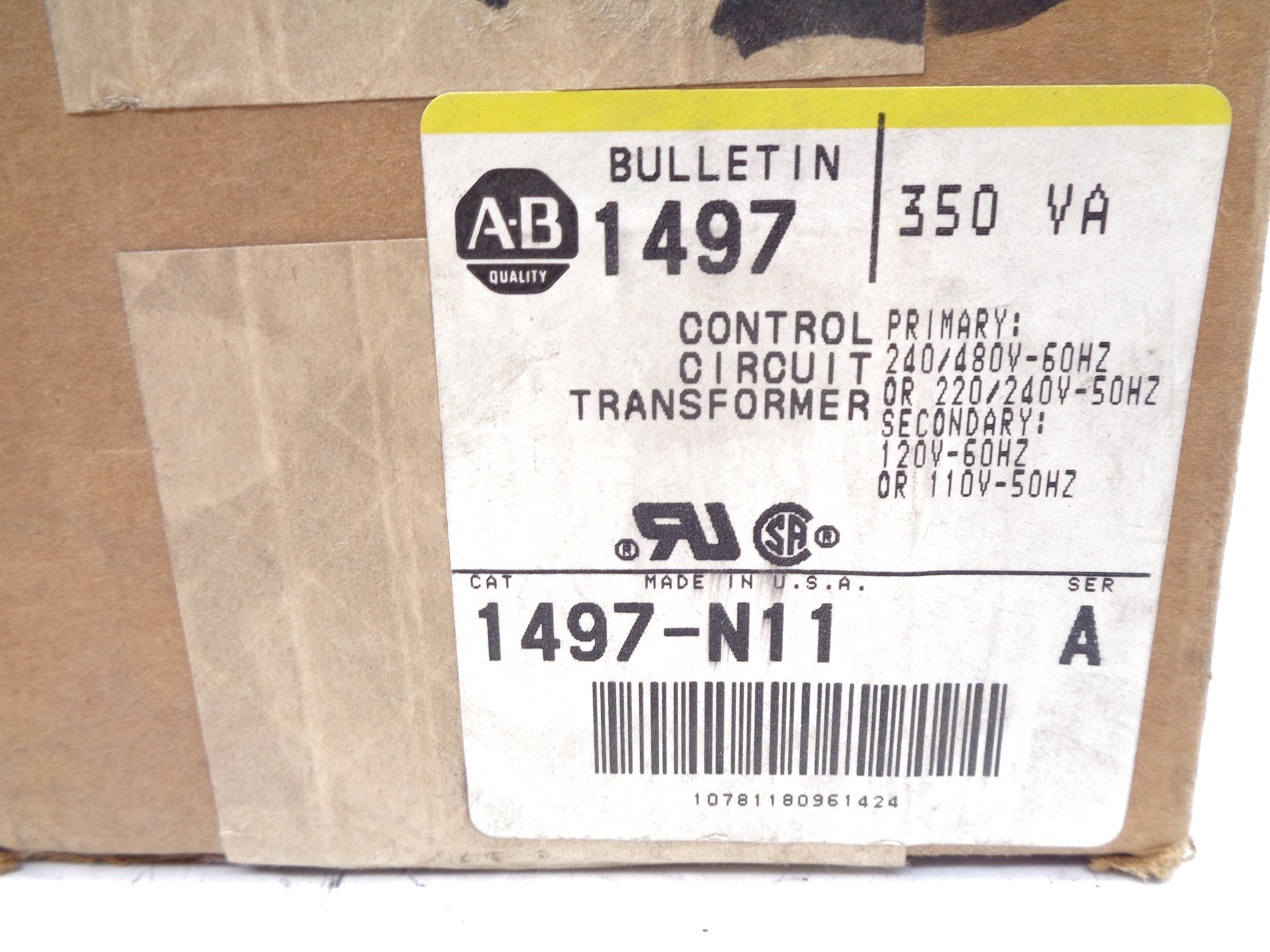 ALLEN BRADLEY 1497-N11 SER. A 220/480V (BR/YL) NSMP