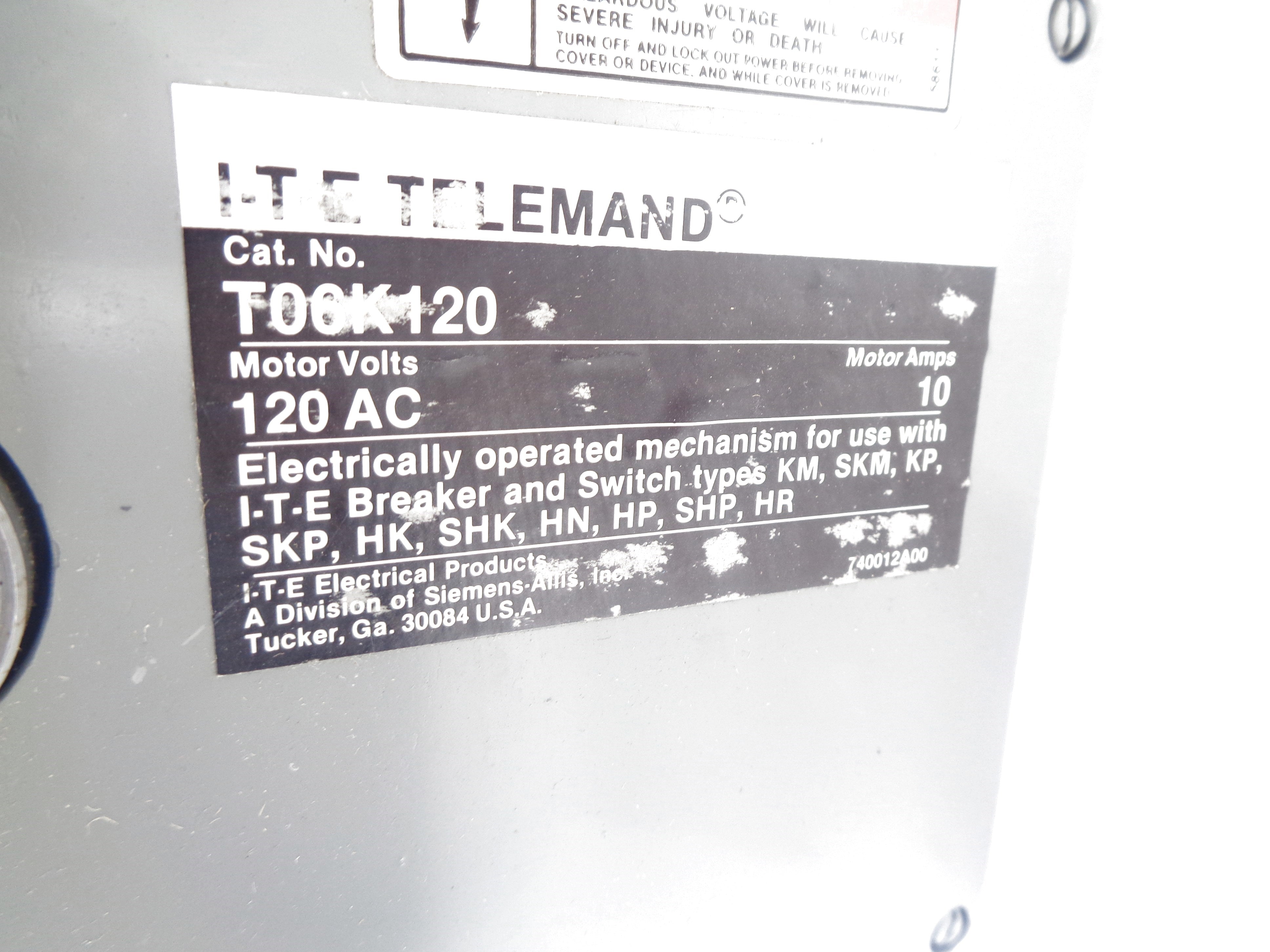 SIEMENS T06K120 (AS PICTURED) NSNP
