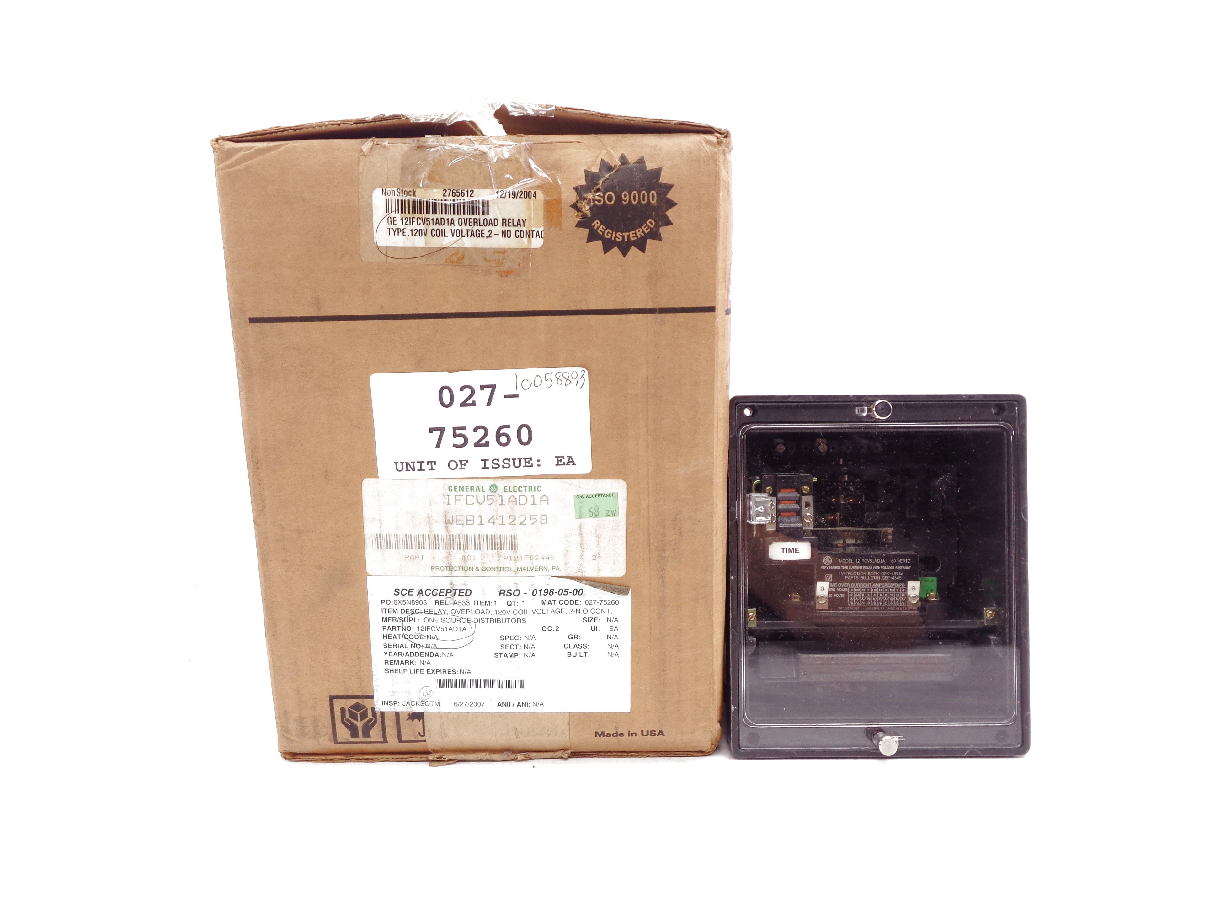 GENERAL ELECTRIC IFCV51AD1A 120V NSMP