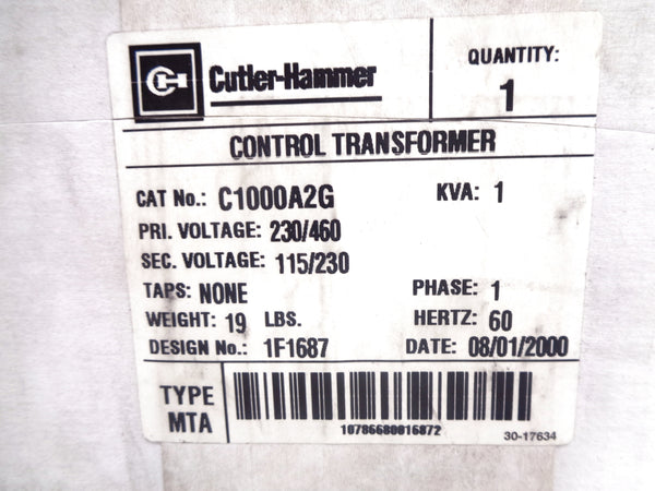CUTLER HAMMER C1000A2G NSMP