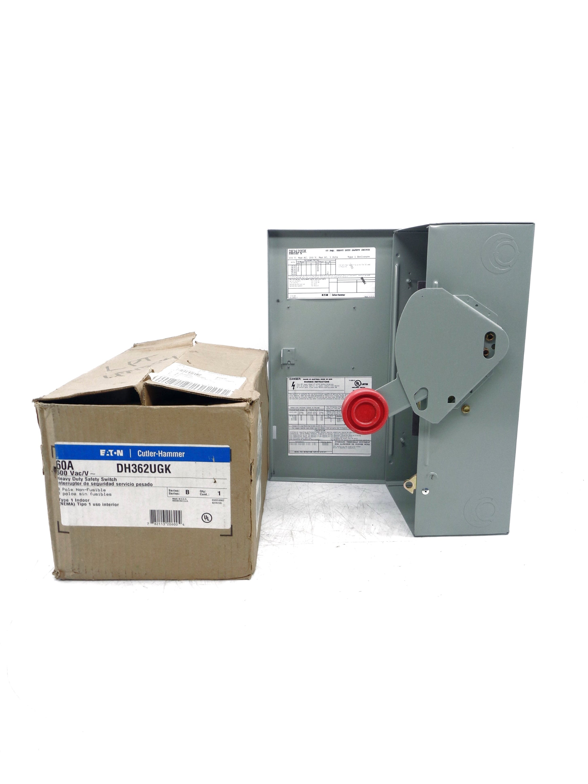 EATON DH362UGK SER. B 600VAC 60A NSMP