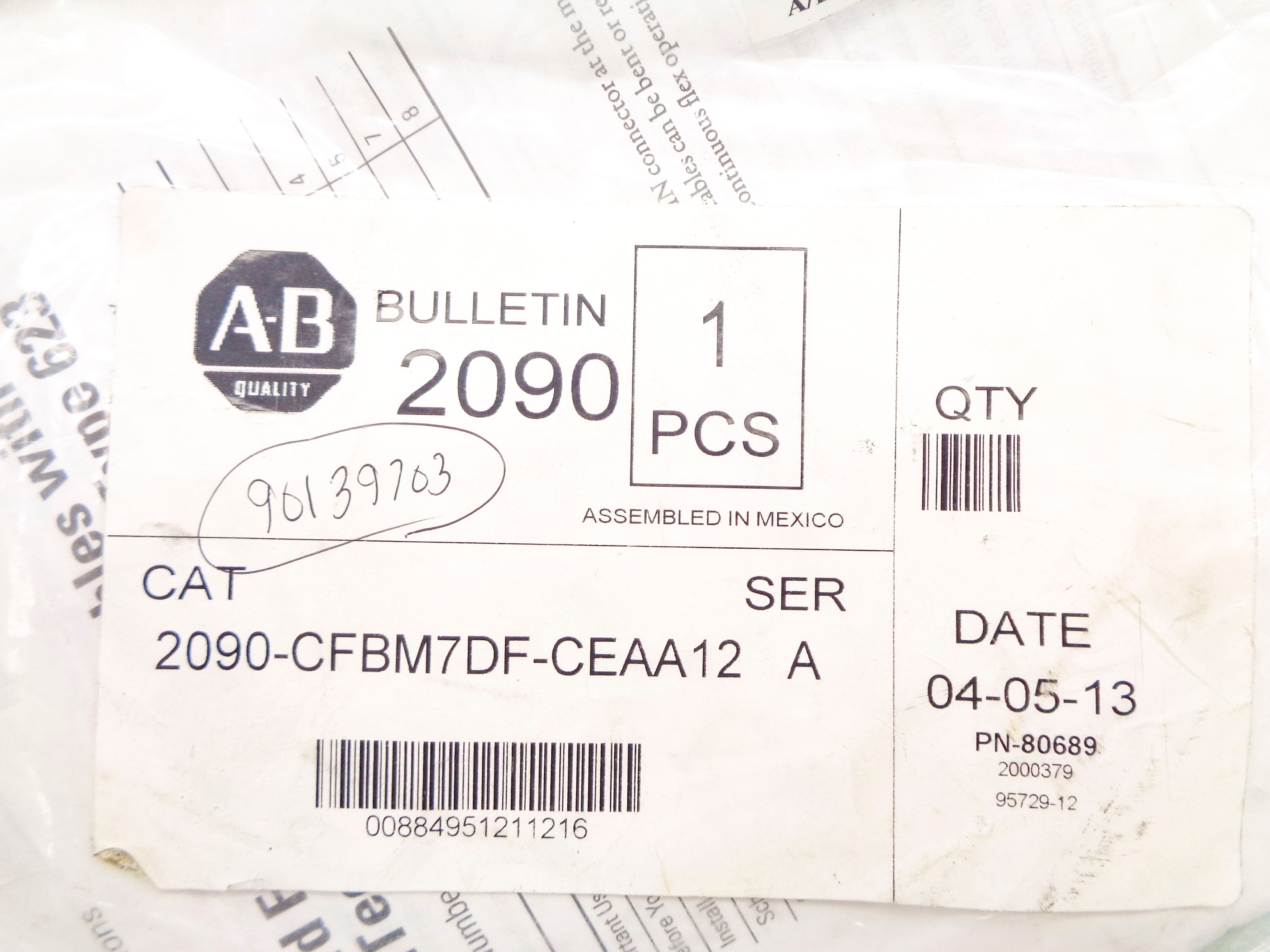 INDUSTRIAL SPARE PART 2090-CFBM7DF-CEAA12 SER. A NSMP