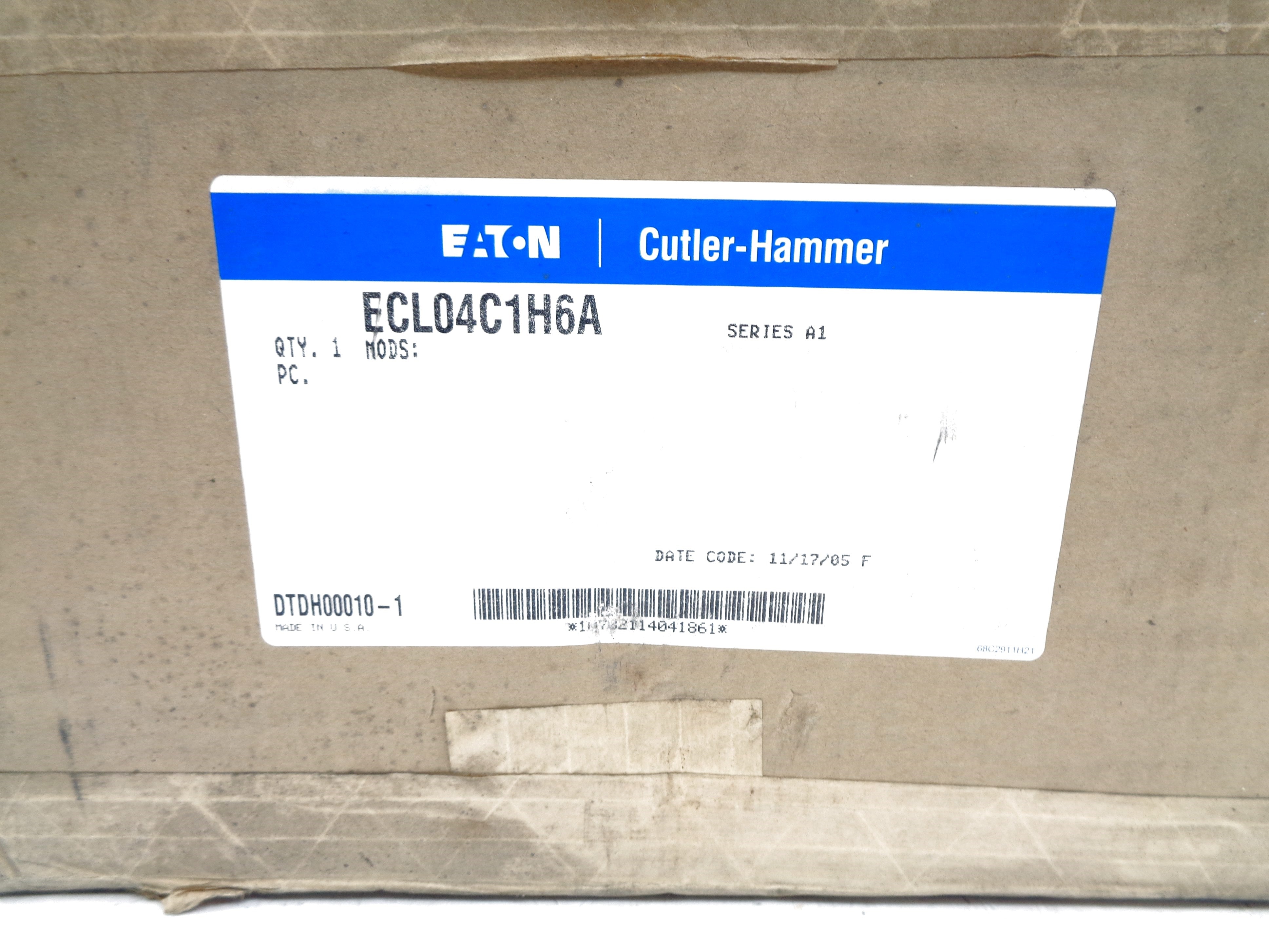 CUTLER HAMMER ECL04C1H6A SER. A1 277V NSMP