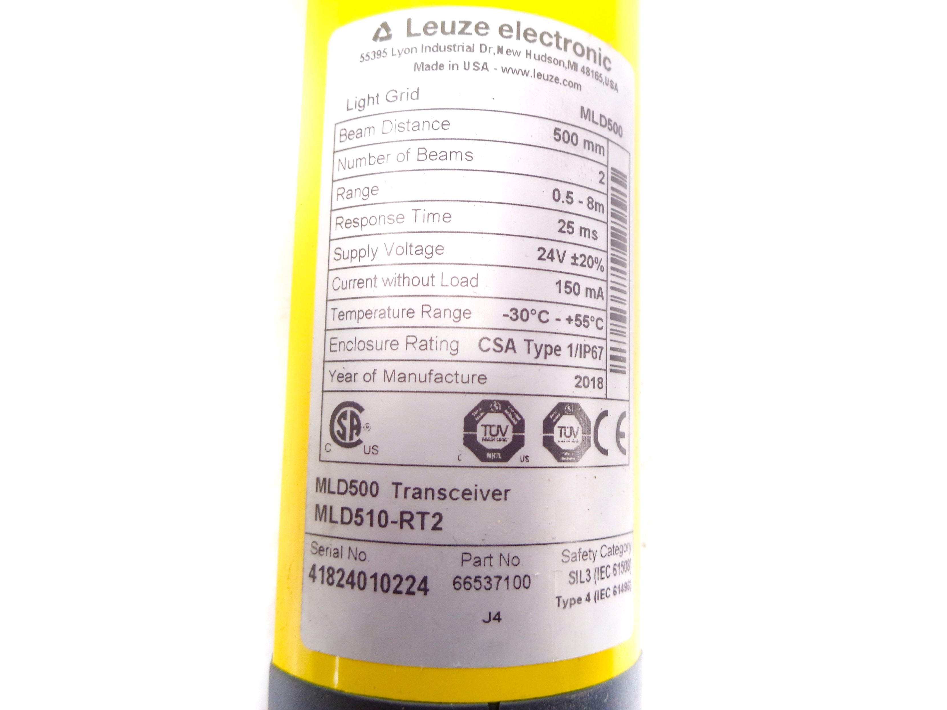 LEUZE ELECTRONIC MLD510-RT2 66537100 24V NSNP