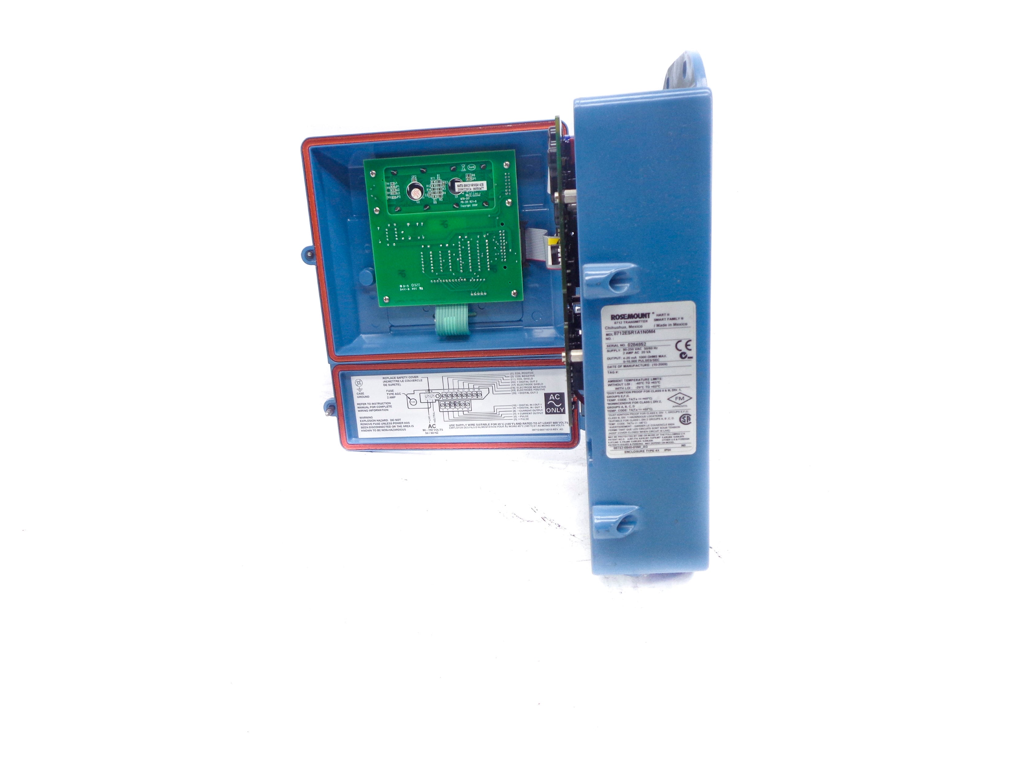 ROSEMOUNT 8712ESR1A1N0M4 90-250VAC 2A UNMP