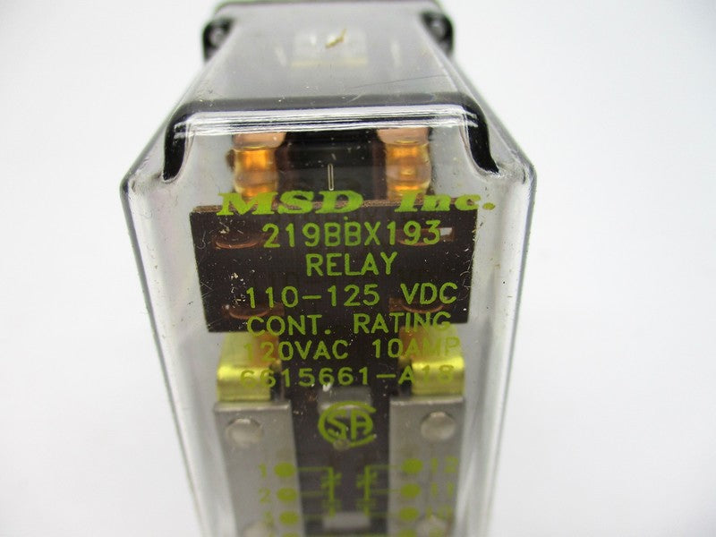 MSD, INC 219BBX193 10A 120VAC NSMP