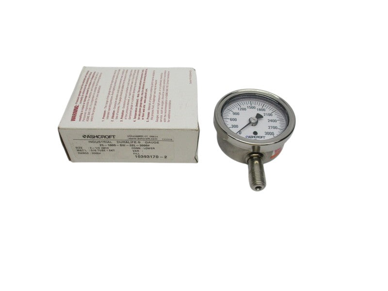 ASHCROFT 25-1109-SW-02L-3000# NSMP