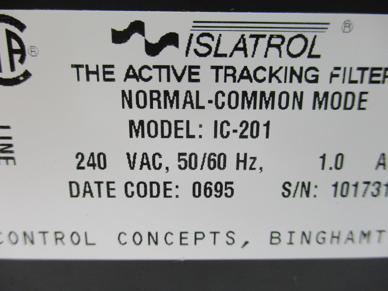 CONTROL CONCEPTS IC-201 NSMP