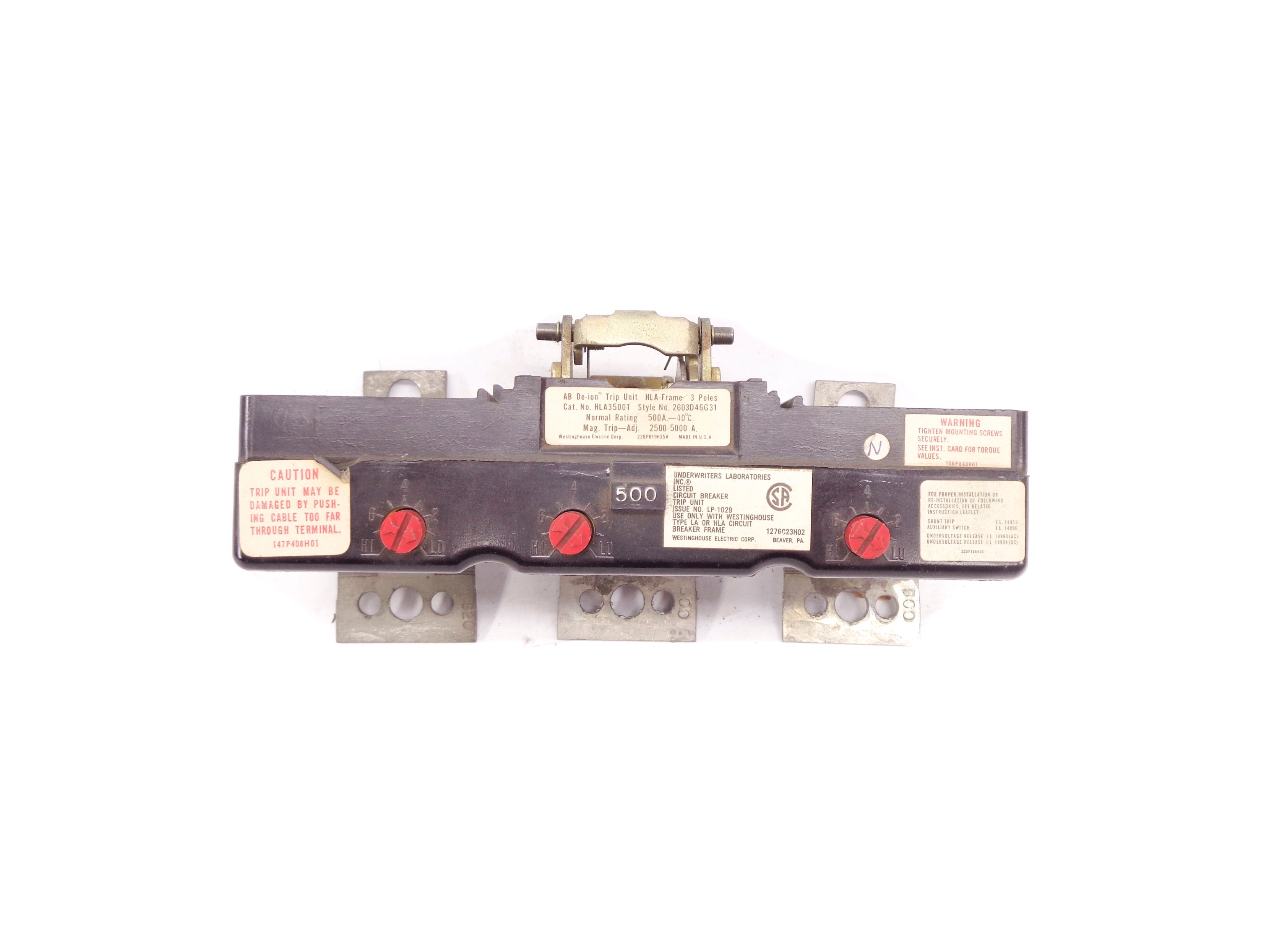 WESTINGHOUSE HLA3500T UNMP