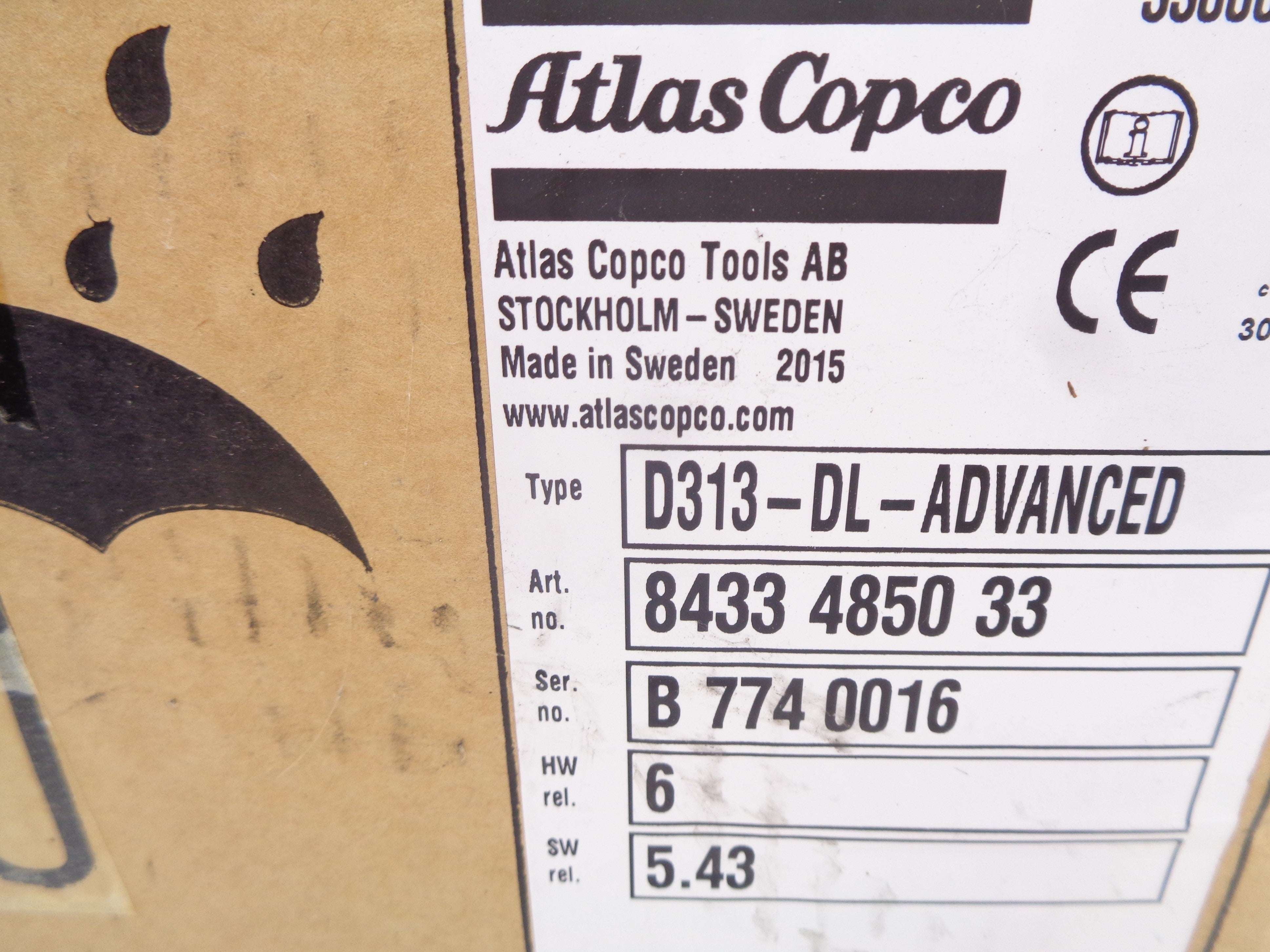 ATLAS COPCO D313-DL-ADVANCED 8433485033 NSMP