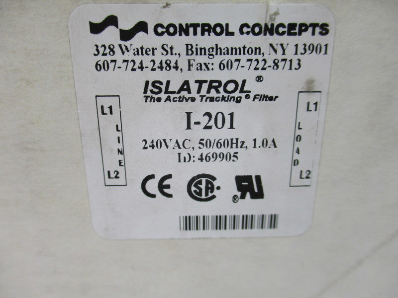 CONTROL CONCEPTS I-201 NSMP