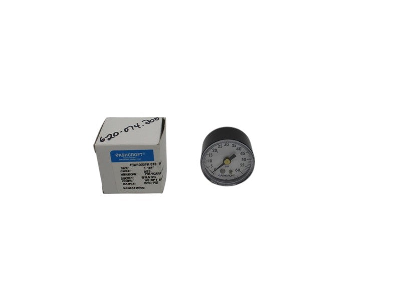 ASHCROFT 15W1005PH01B60# 0-60PSI 1-1/2" NSMP