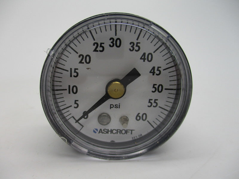 ASHCROFT 15W1005PH01B60# 0-60PSI 1-1/2" NSMP