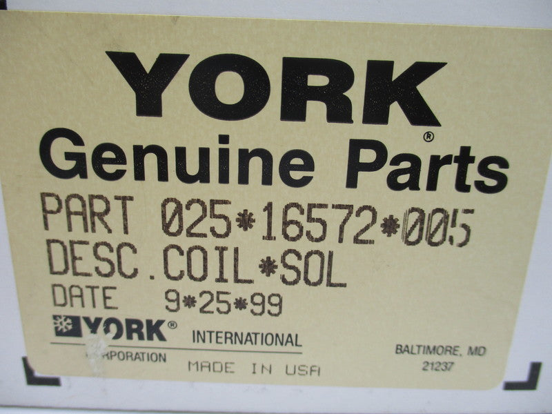 YORK 02516572005 NSMP