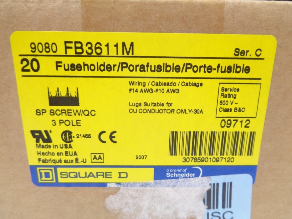 SQUARE D 9080FB3611M SER. C (PKG OF 20) NSMP