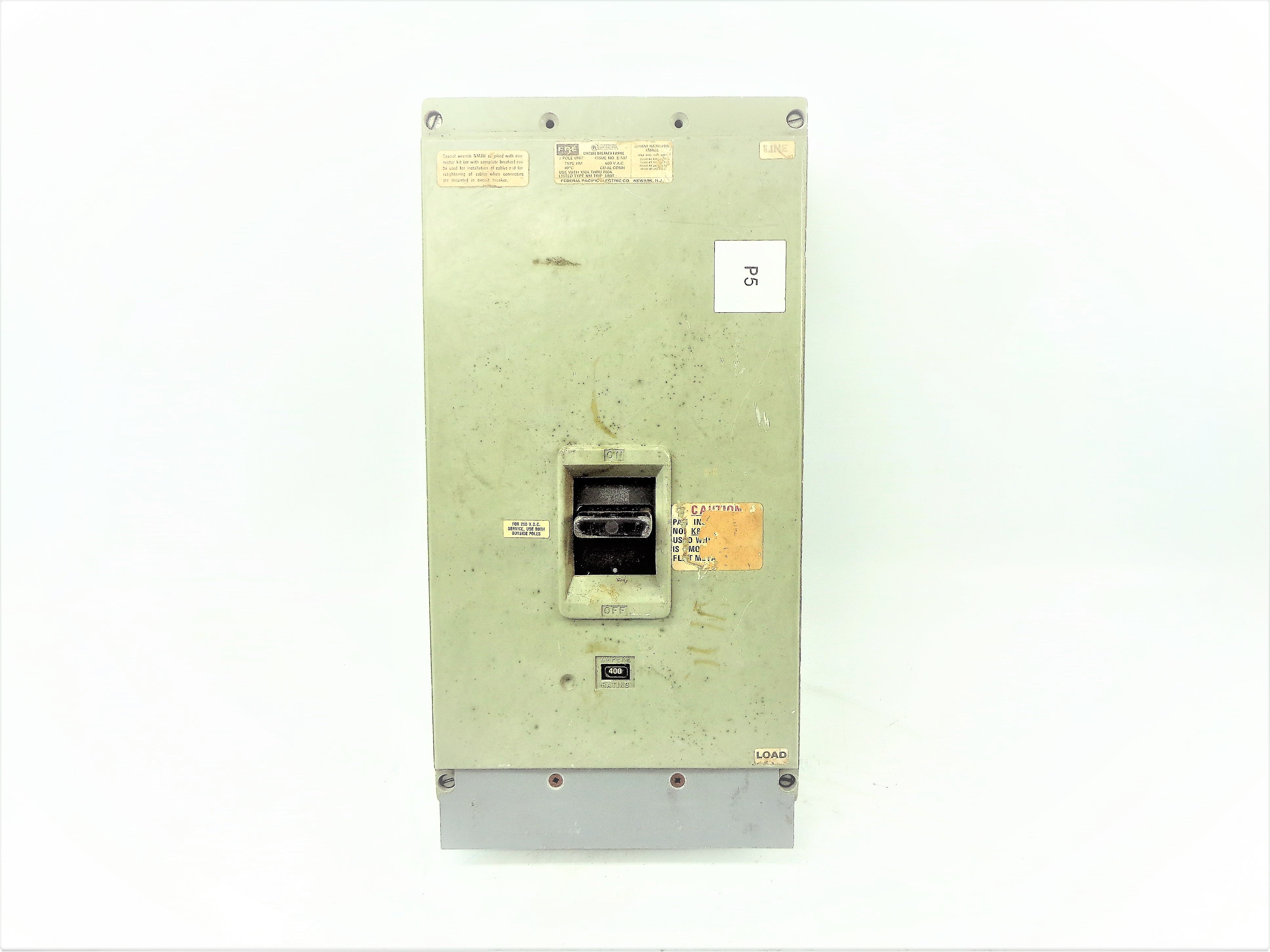 FEDERAL PACIFIC HM632400 400A 600V  UNMP