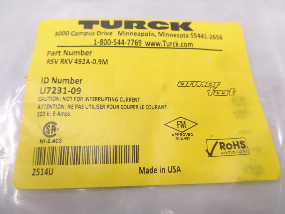 TURCK RSVRKV492A-0.9M NSMP